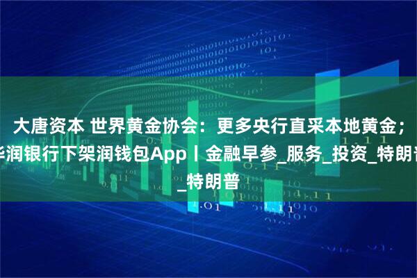 大唐资本 世界黄金协会：更多央行直采本地黄金；华润银行下架润钱包App丨金融早参_服务_投资_特朗普